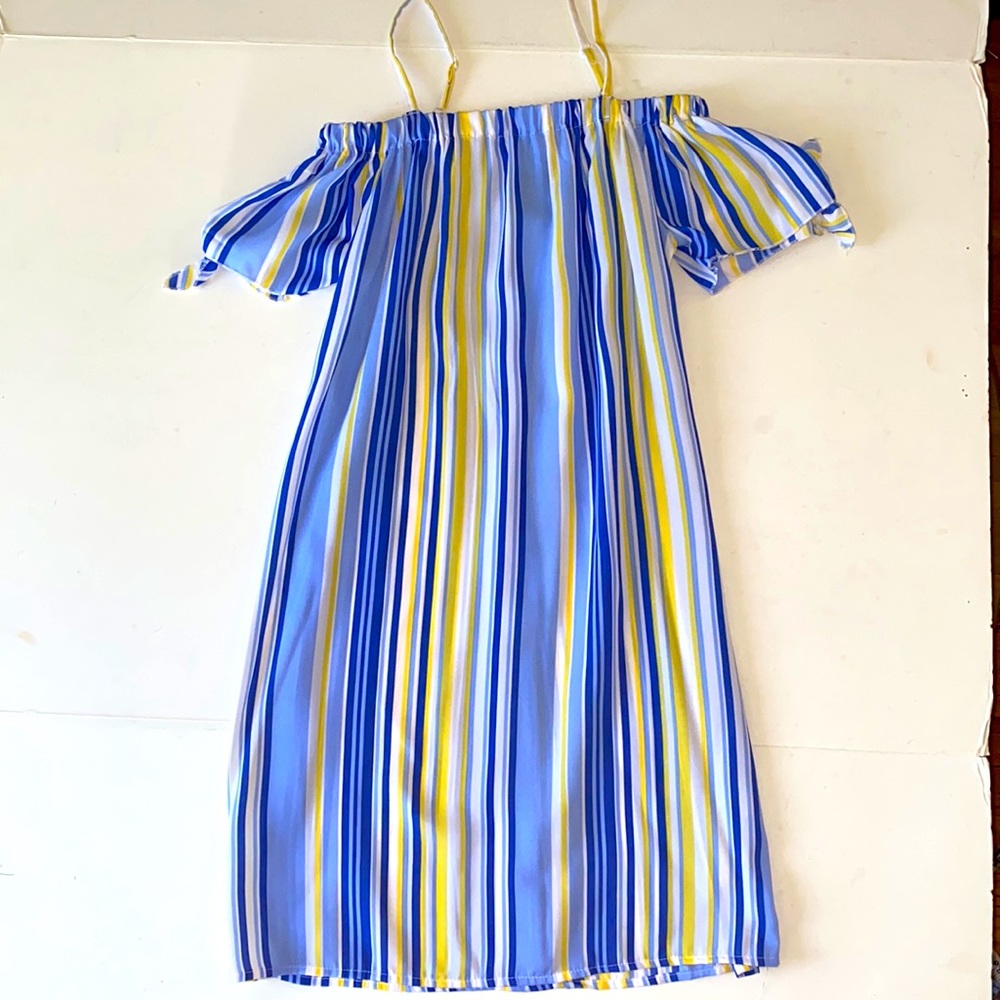 Girls off the shoulder strap dress size 14/16